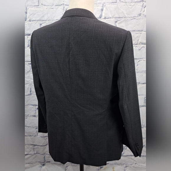 Armani Collezioni Blazer Sport Coat Gray Check Harry Rosen Italy S Drop 42R - Picture 7 of 15